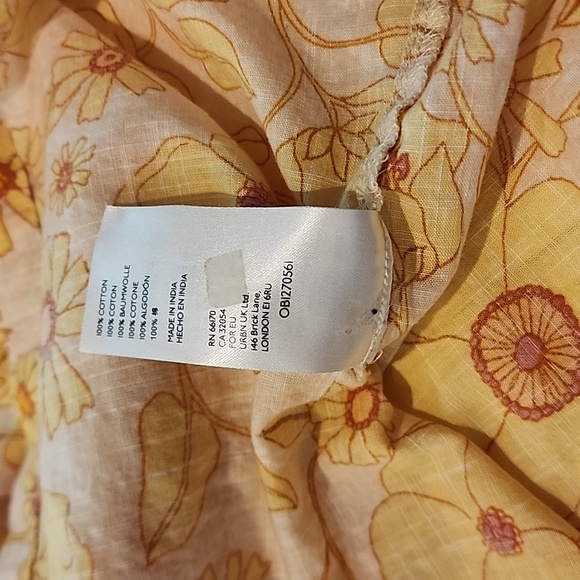 Free People Miss Daisy Cotton Printed Top sz S - Picture 5 of 11